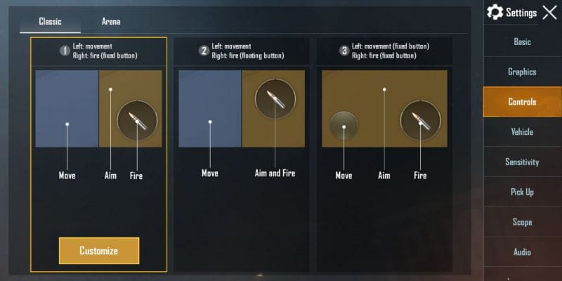 custom pubg control codes PUBG Mobile sniper scope control layout screenshot