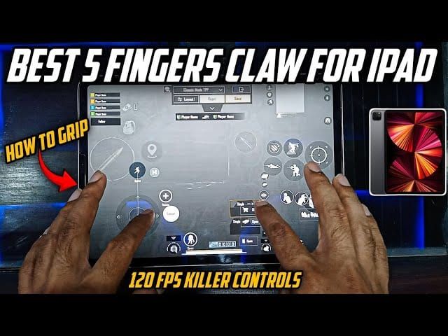 famous player pubg control codes SoulRider PUBG Mobile iPad 3 finger control layout screenshot