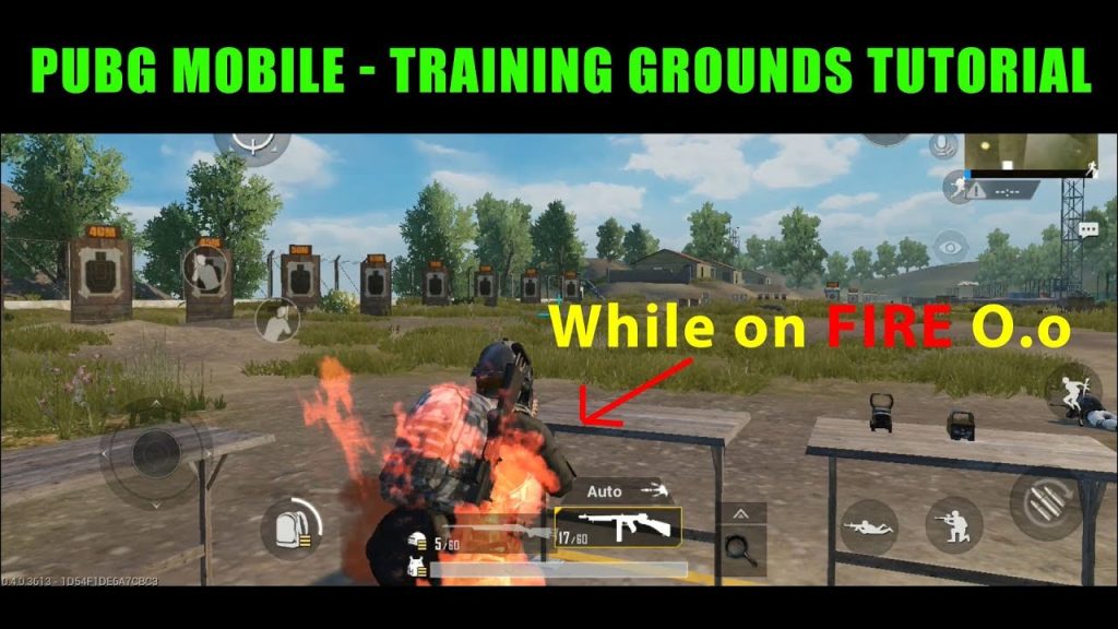 how to apply pubg control codes PUBG Mobile training mode player testing new layout on firing range