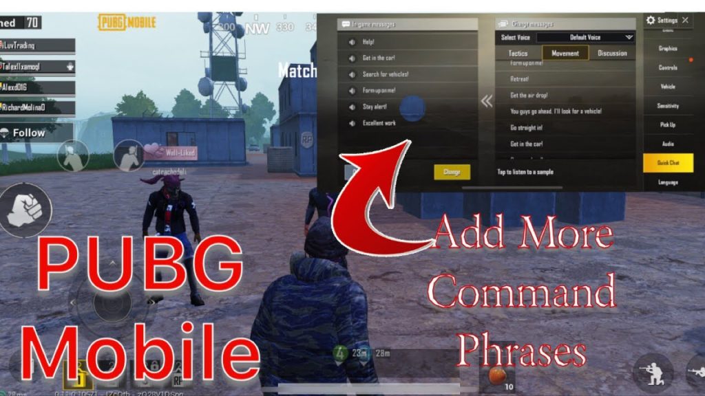 how to share pubg control codes WhatsApp chat with PUBG control code message