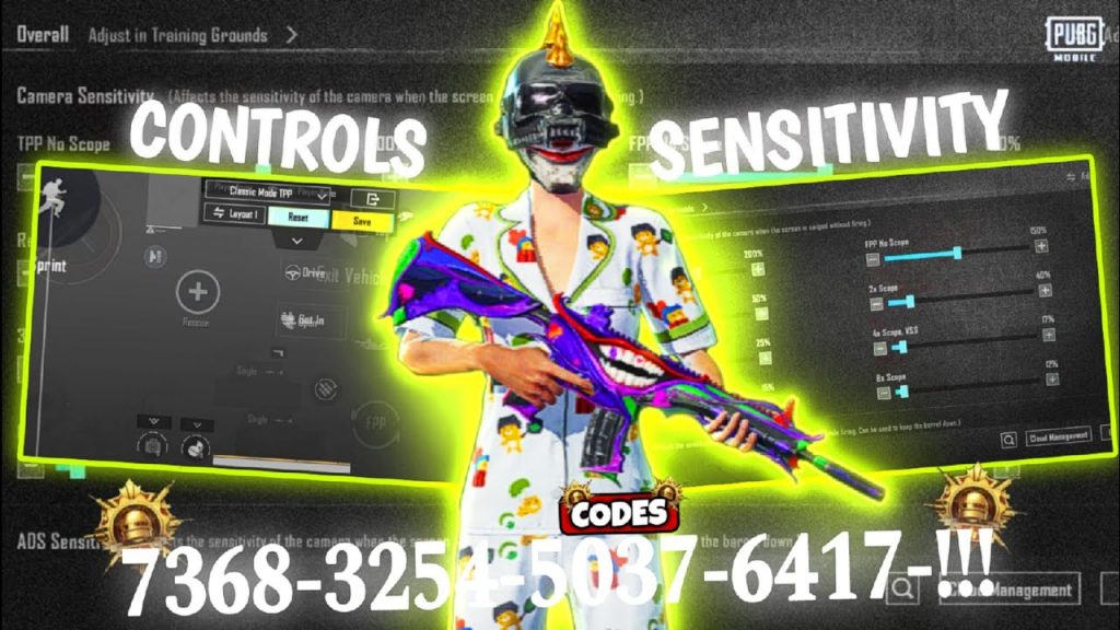 how to update pubg mobile control codes PUBG Mobile import control codes screen