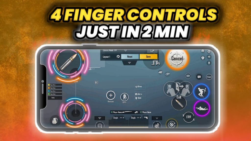 latest pubg control codes for 4 finger Zuxxy PUBG Mobile 4 finger layout screenshot