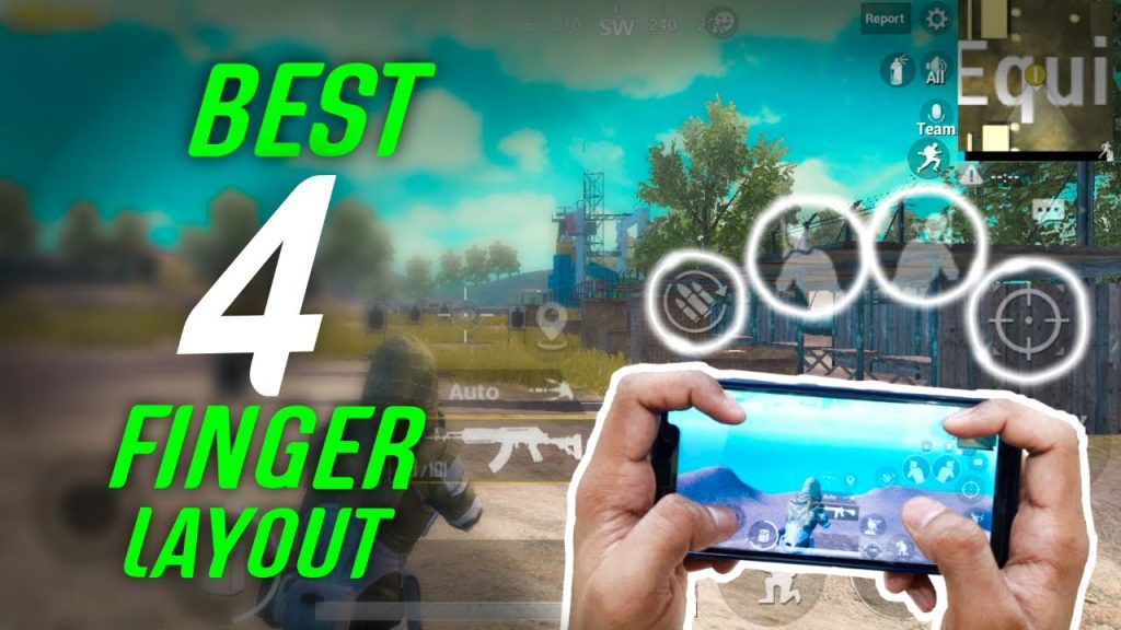 pubg 4 finger layout code PUBG Mobile 4 finger claw control layout screenshot