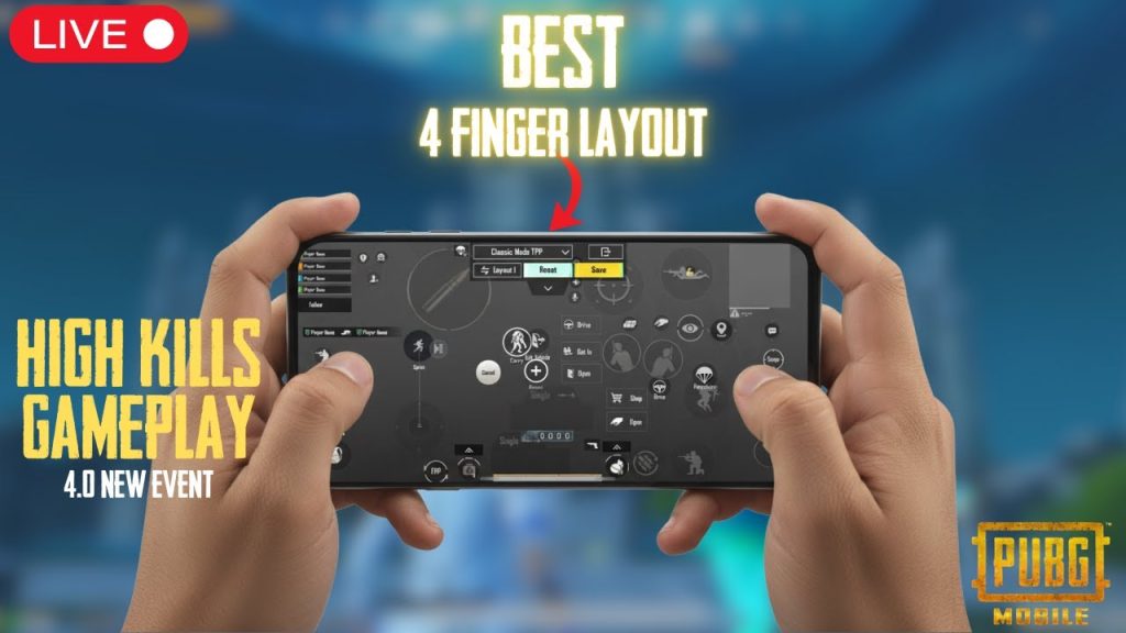 pubg 4 finger layout code PUBG Mobile iPad 4 finger layout screenshot