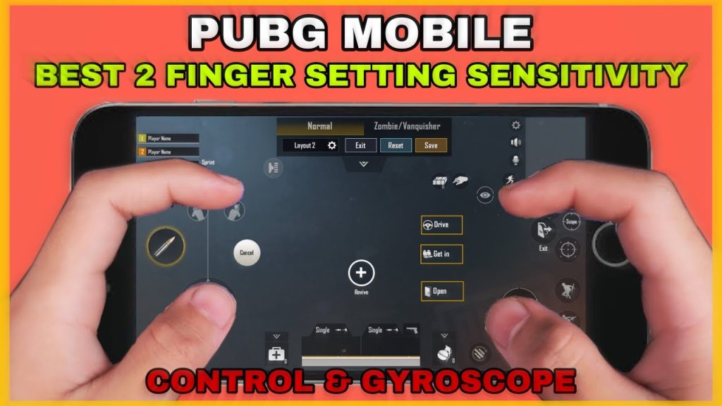 pubg control code for 2 finger setup PUBG Mobile gyroscope two thumb control code