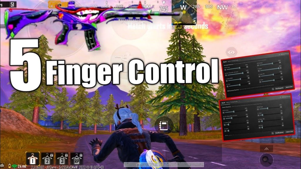 pubg control code for 5 finger setup PUBG mobile 5 finger scope button layout