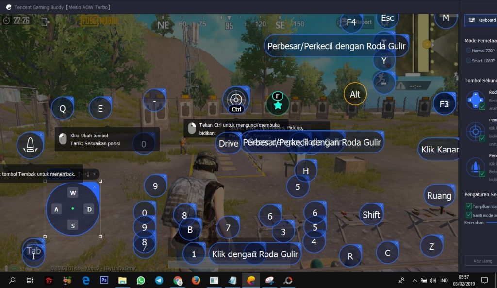 pubg control code for emulator setup PUBG Mobile emulator setup BlueStacks control layout screenshot