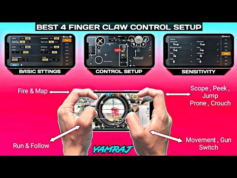 pubg control code for four finger claw PUBG Mobile Conqueror four finger claw control code layout
