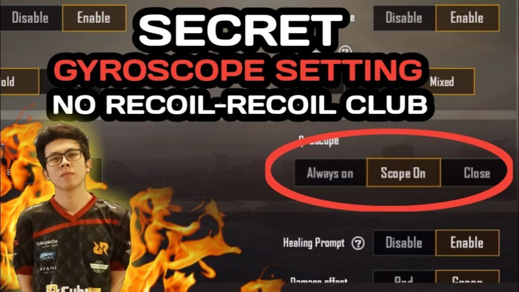 pubg control code for gyro setup PUBG Mobile gyroscope control layout screenshot