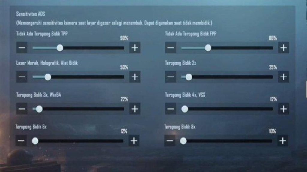pubg control code for rush gameplay PUBG Mobile gyroscope sensitivity settings menu screenshot close quarters