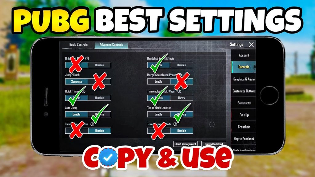 pubg control codes after device change PUBG Mobile pro player control code setup on tablet