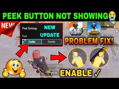 pubg control codes and peek settings PUBG Mobile peek button layout custom setup