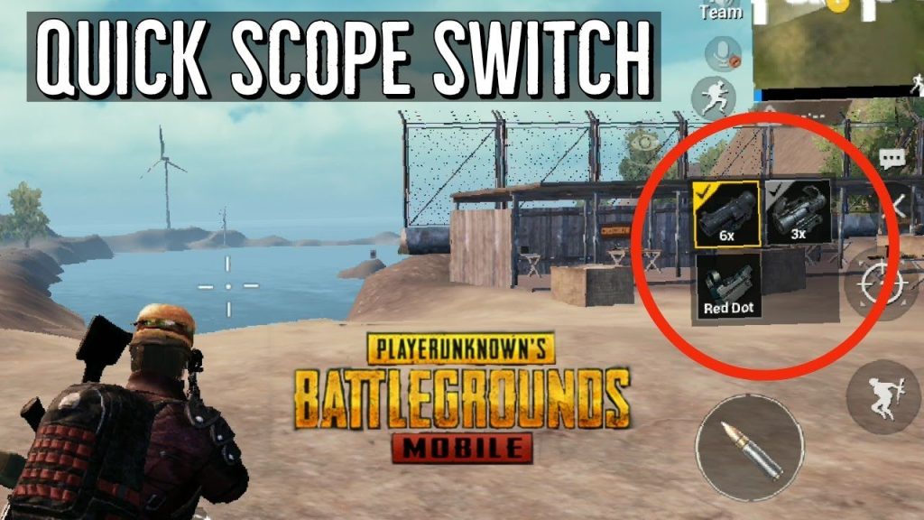 pubg control codes beginner tutorial PUBG Mobile scope swap button on screen