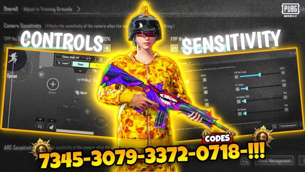pubg control codes brazil PUBG Mobile balanced control code Brazil ranked