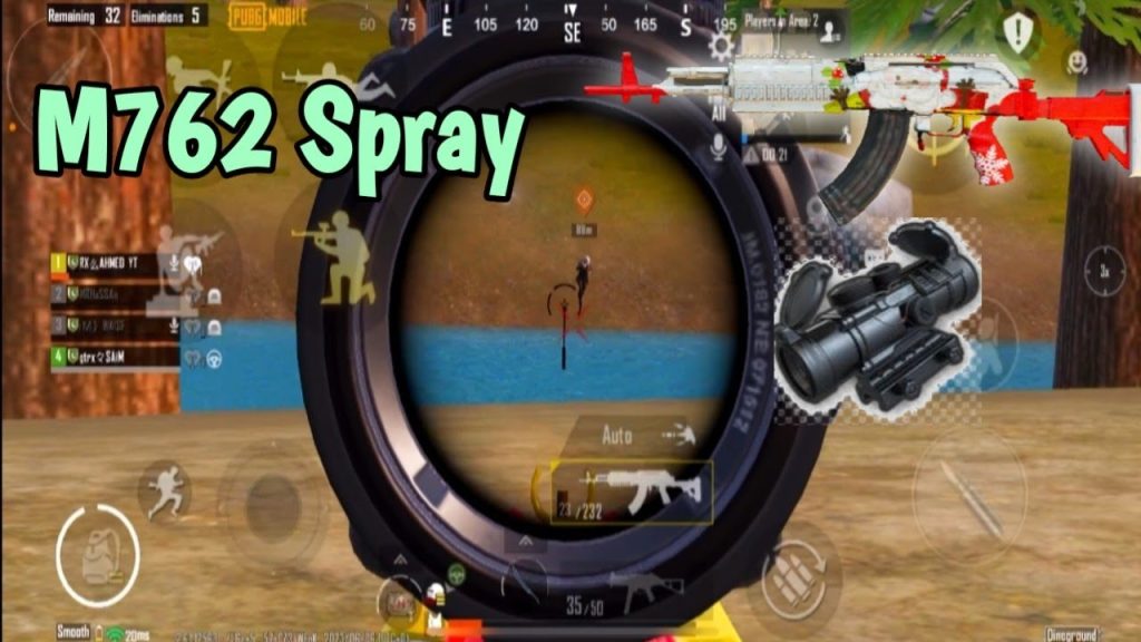 pubg control codes brazil PUBG Mobile M762 spray control code gyroscope