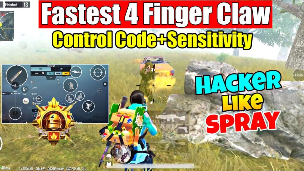 pubg control codes claw tutorial PUBG Mobile gyroscope claw control codes
