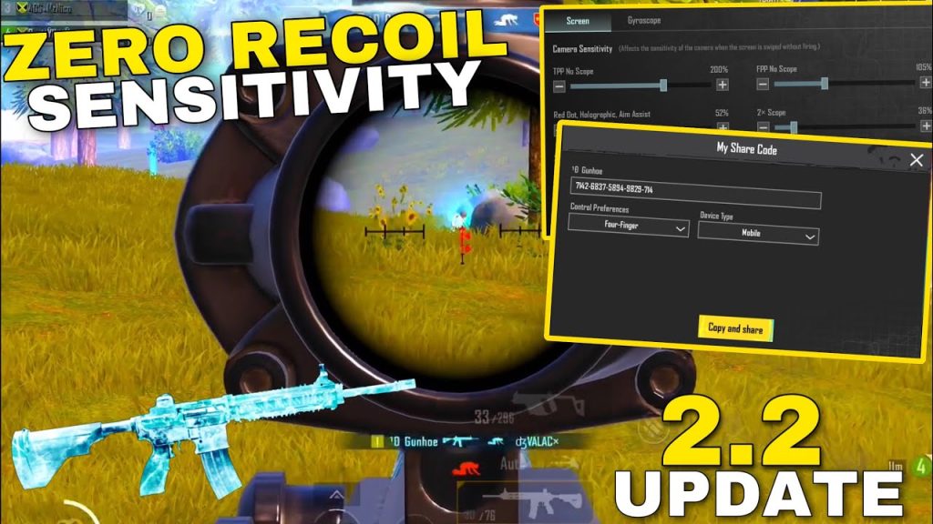 pubg control codes for 2gb ram phones PUBG Mobile sensitivity settings 2GB RAM