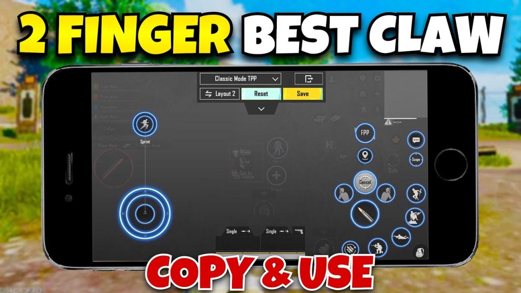 pubg control codes for 3gb ram phones PUBG Mobile 2 finger claw control layout screenshot on a smartphone