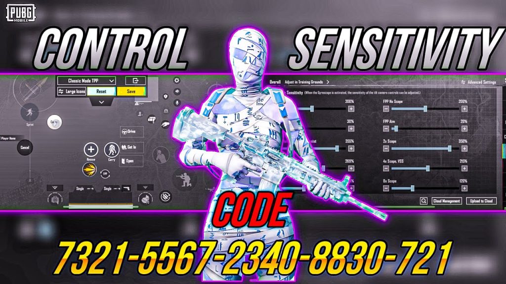 pubg control codes for 3gb ram phones PUBG Mobile sniper scope control layout screenshot on phone