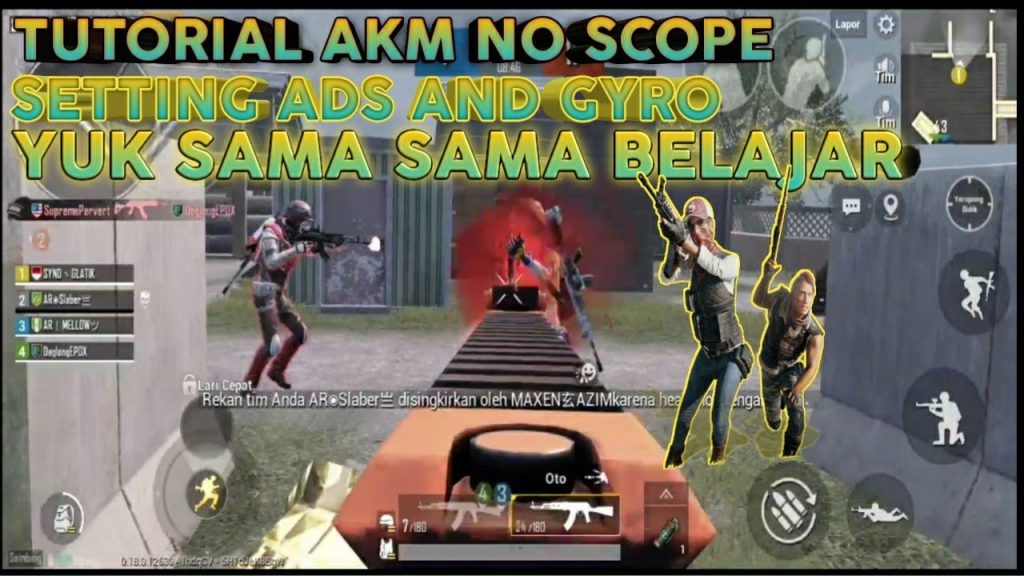pubg control codes for akm PUBG Mobile gyroscope AKM spray control setup