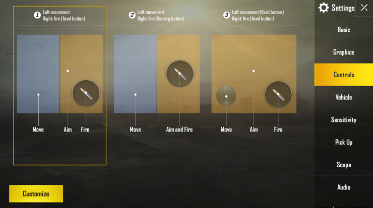 pubg control codes for android phone PUBG Mobile scope control code layout screenshot
