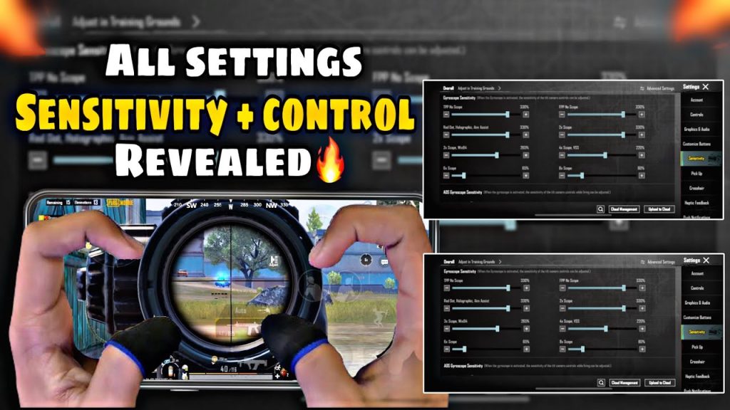 pubg control codes for asian server PUBG Mobile gyroscope sensitivity adjustment screenshot