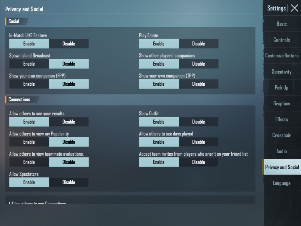 pubg control codes for beginners guide PUBG Mobile import layout button highlighted in settings menu