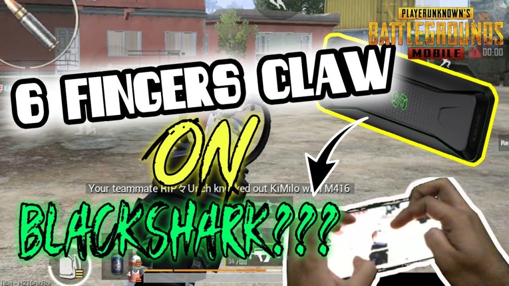 pubg control codes for black shark PUBG Mobile 6 finger claw on Black Shark phone