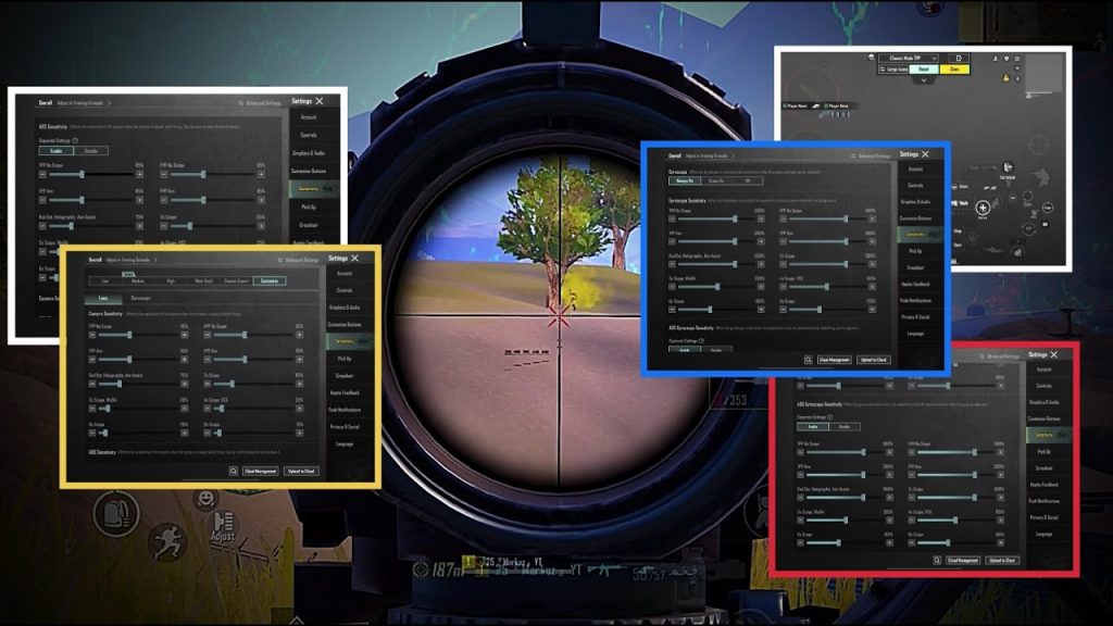 pubg control codes for global version PUBG stable aim control code layout screenshot