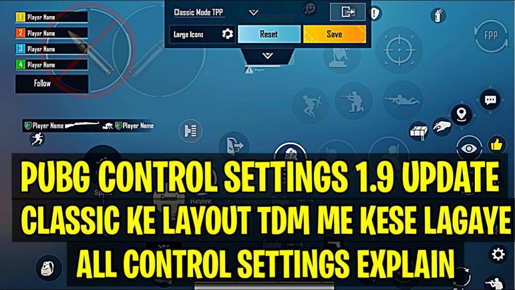 pubg control codes for global version PUBG TDM control code layout mobile