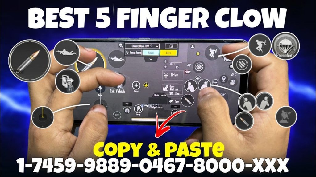 pubg control codes for grenade control PUBG Mobile 5 finger claw grenade control code layout