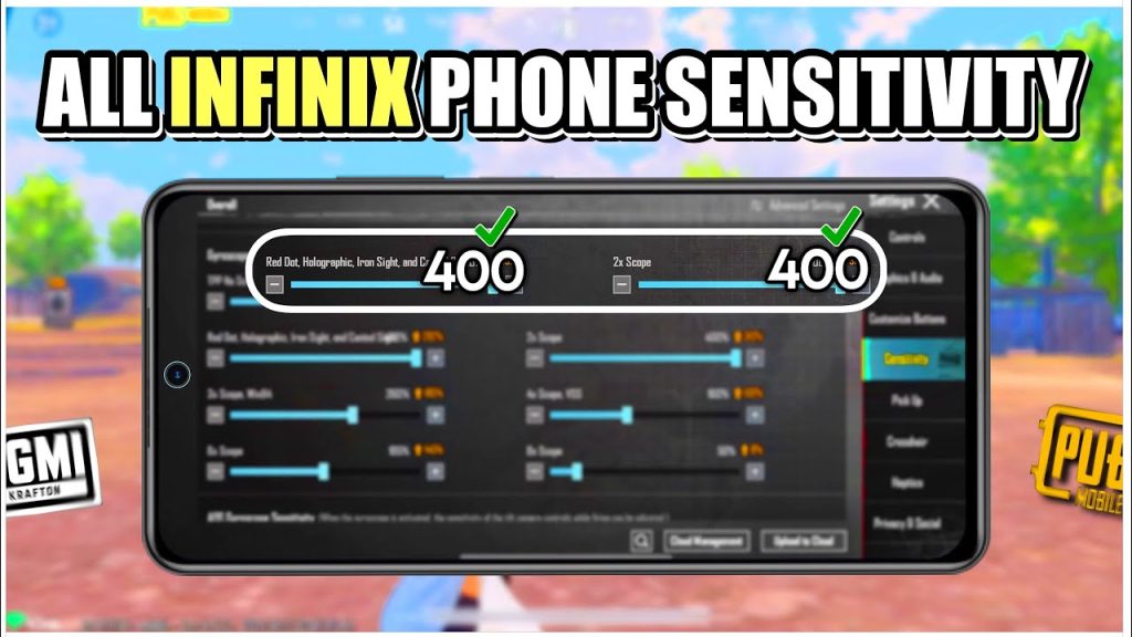 pubg control codes for infinix phones PUBG Mobile adaptive control layout for Infinix phone