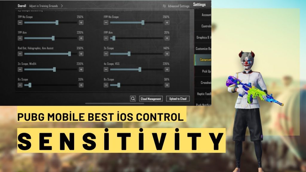 pubg control codes for mini14 PUBG Mobile Mini14 ADS sensitivity settings screenshot