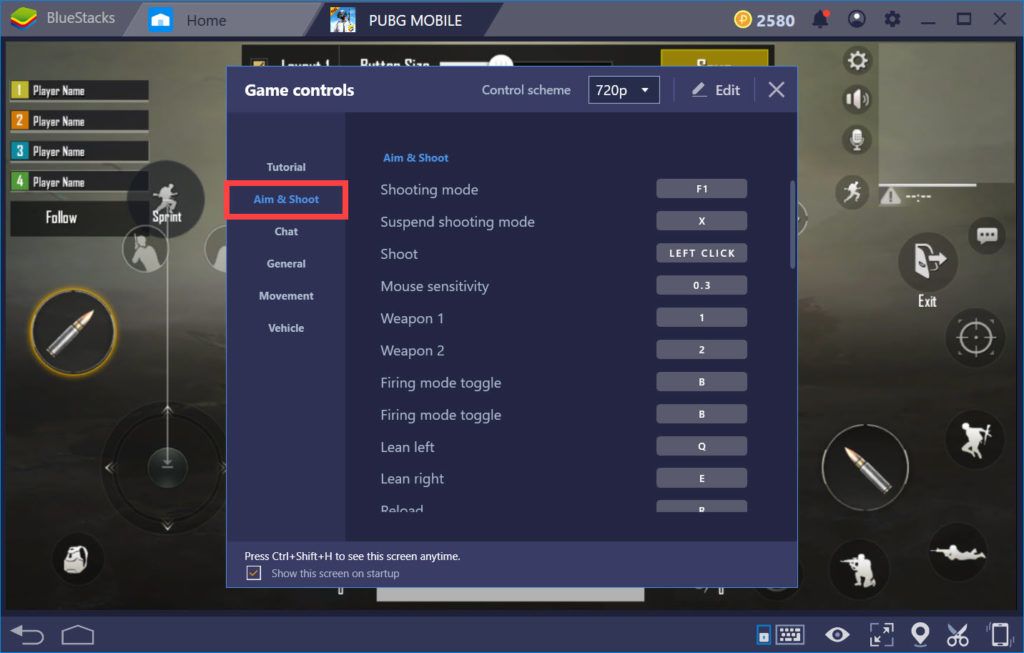 pubg control codes for mini14 PUBG Mobile peek and shoot button layout close-up