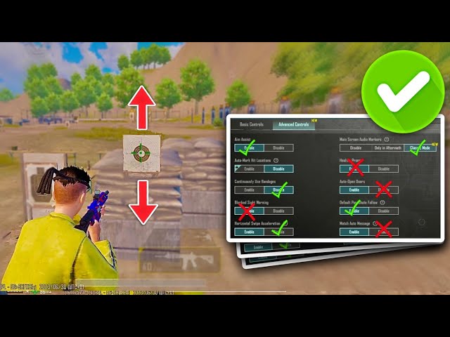 pubg control codes for mobile PUBG Mobile hip fire control layout screenshot