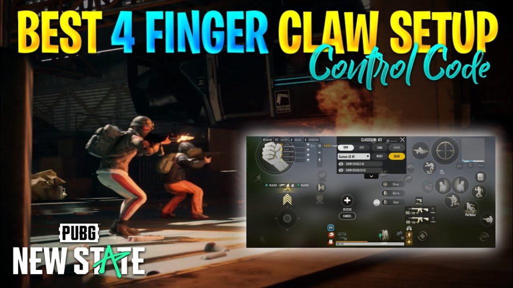 pubg control codes for new state PUBG New State 4 finger claw control layout screenshot