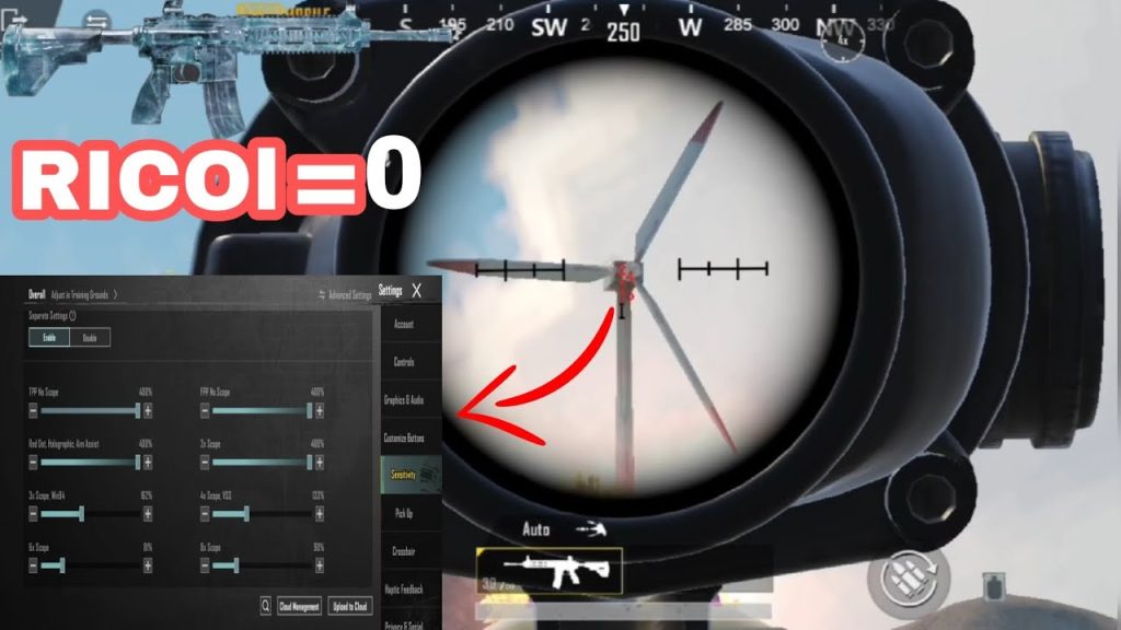 pubg control codes for non gyro players PUBG Mobile M416 recoil control non-gyro layout