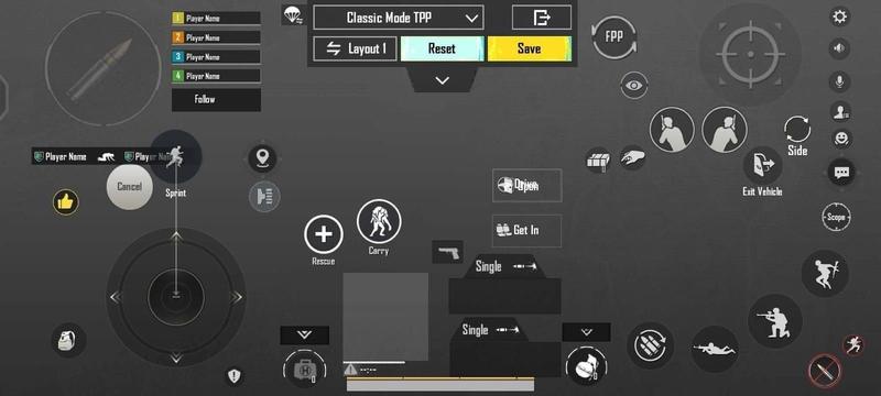 pubg control codes for sniper scope PUBG Mobile 4-finger claw sniper layout screenshot