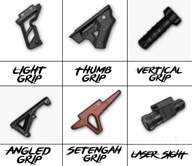 pubg control codes for spray control PUBG Mobile vertical grip attachment in game