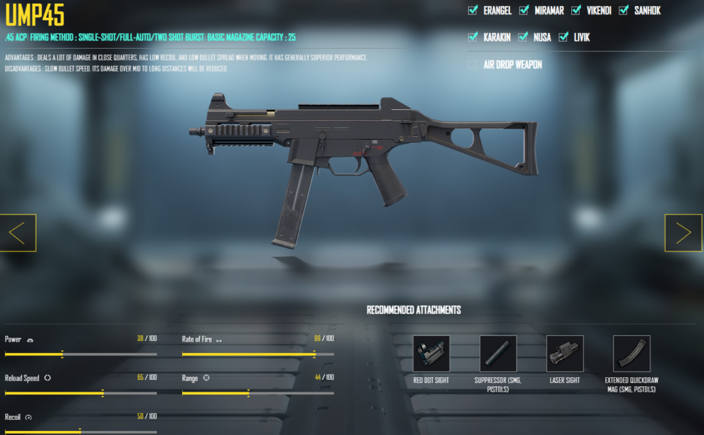 pubg control codes for ump45 PUBG Mobile UMP45 mid range tap control code layout