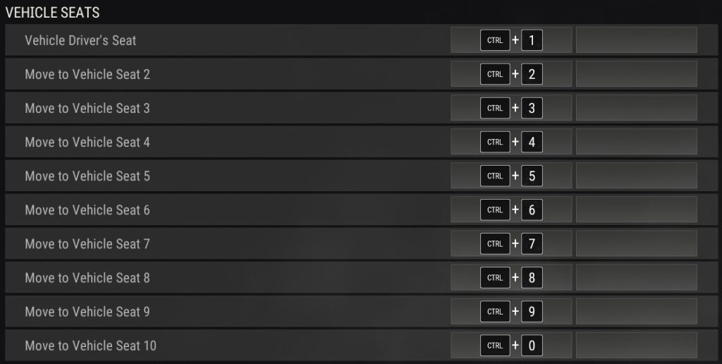 pubg control codes for vehicle control PUBG Mobile seat switch buttons layout screenshot