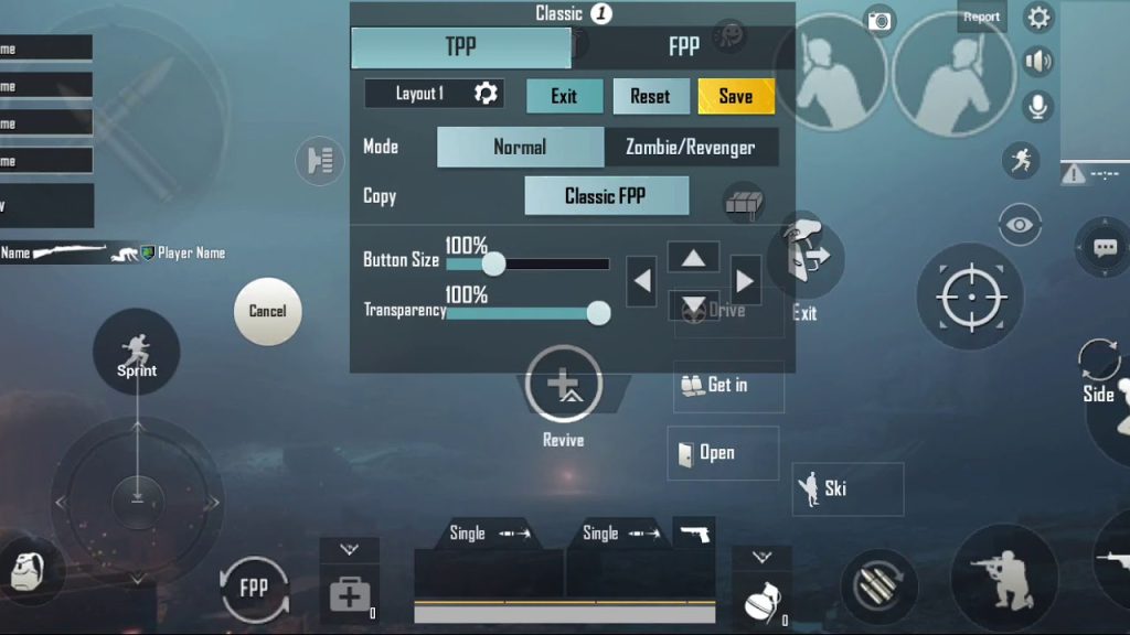 pubg control codes for vehicle control PUBG Mobile vehicle exit button placement screenshot