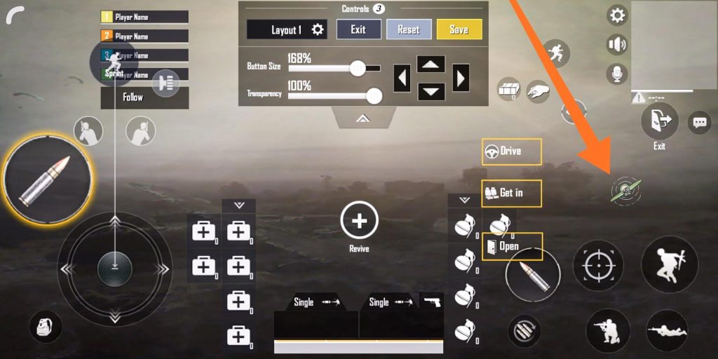 pubg control codes for weapon switching PUBG Mobile dedicated weapon buttons control code screenshot