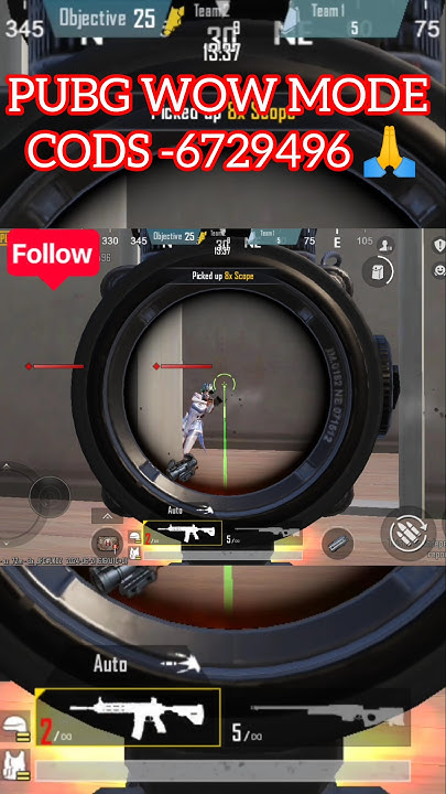 pubg control codes for wow mode PUBG Mobile laser sight control layout WoW screenshot
