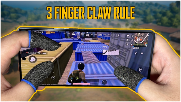 pubg control codes for xiaomi phones PUBG Mobile 3-finger claw control layout on Xiaomi phone screenshot