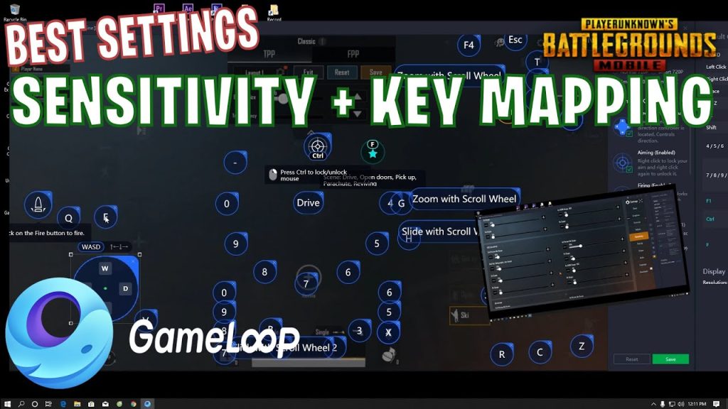 pubg control codes gameloop low sensitivity PUBG Mobile GameLoop aim settings