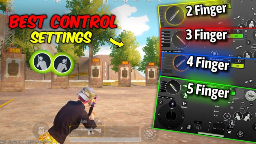 pubg control codes india PUBG mobile 2 finger control layout screenshot India