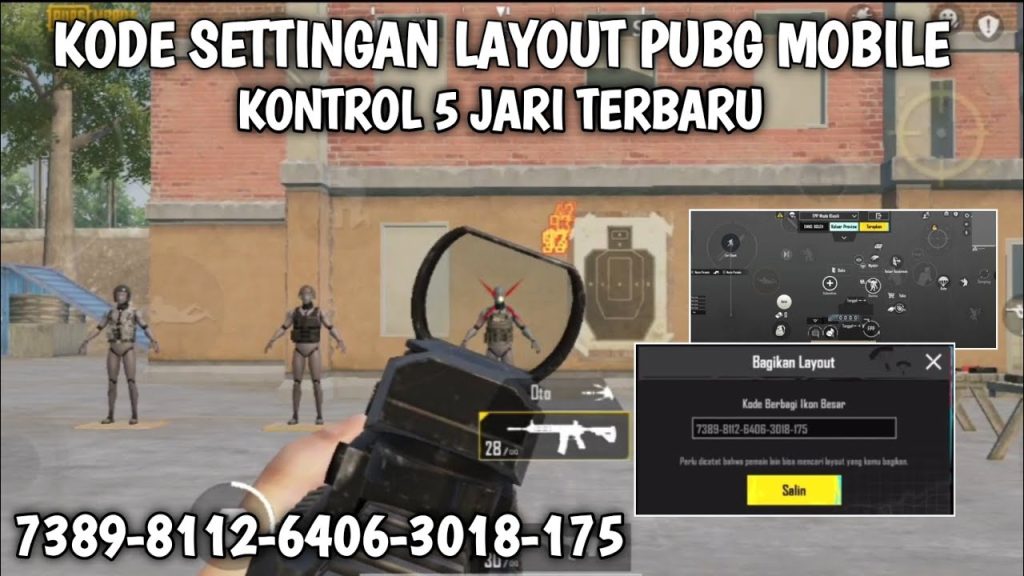 pubg control codes indonesia PUBG Mobile Vivo phone control layout code Indonesia player