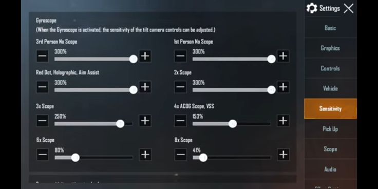 pubg control codes iphone PUBG Mobile iPhone gyroscope control code layout screenshot