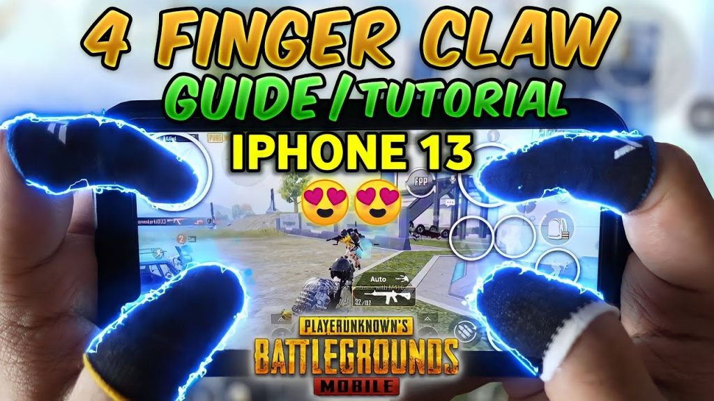pubg control codes iphone PUBG Mobile iPhone no gyro 4-finger claw layout screenshot